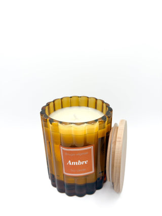 Bougie végétale parfumée - Ambre - Fee maison