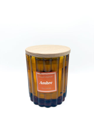 Bougie végétale parfumée - Ambre - Fee maison