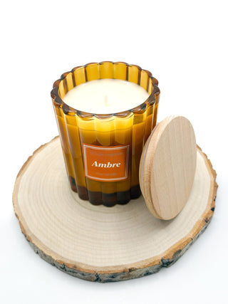 Bougie végétale parfumée - Ambre - Fee maison