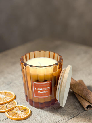 Bougie végétale parfumée - Cannelle orange - Fee maison