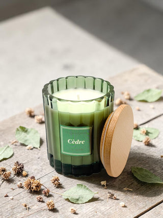 Bougie végétale parfumée - Cèdre - Fee maison