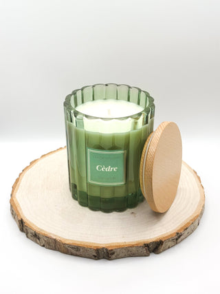 Bougie végétale parfumée - Cèdre - Fee maison