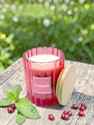 Bougie végétale parfumée - Grenade - Fee maison