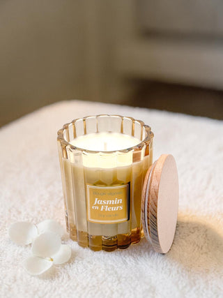 Bougie végétale parfumée - Jasmin en fleurs - Fee maison