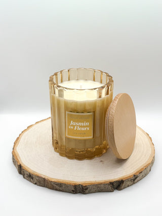 Bougie végétale parfumée - Jasmin en fleurs - Fee maison