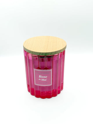 Bougie végétale parfumée - Rose de Mai - Fee maison