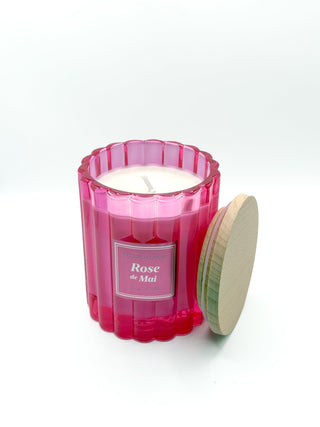 Bougie végétale parfumée - Rose de Mai - Fee maison