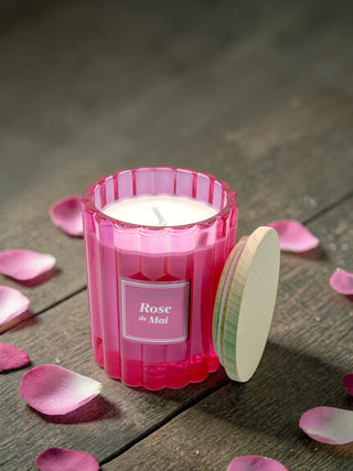 Bougie végétale parfumée - Rose de Mai - Fee maison