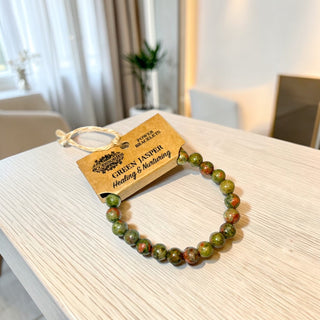 Bracelet d'Énergie Jaspe Vert - Fee maison