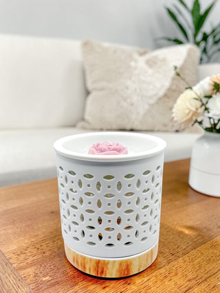 Brûle - parfum blanc en porcelaine - Fee maison