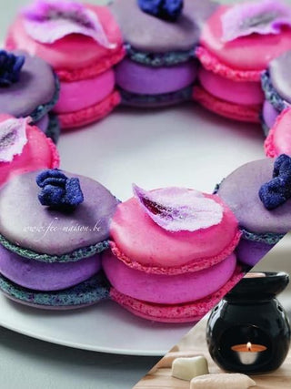 Fondants Macaron framboise violette - 1,50 €/pc à partir de 2 - Fee maison