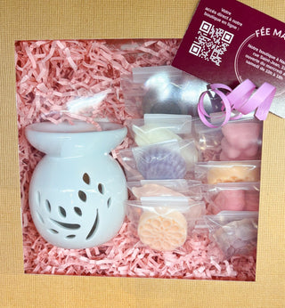Pack cadeau - Un brûle - parfums et 10 fondants parfumés - Fee maison
