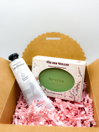 Pack cadeau - un savon et une crème mains au Lait d'ânesse Bio - Fee maison