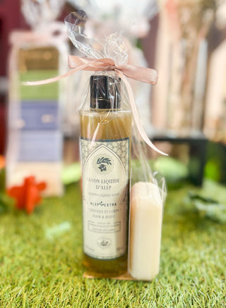 Pack savon liquide d'Alep et savon Alepiderm au lait d'ânesse bio - Fee maison