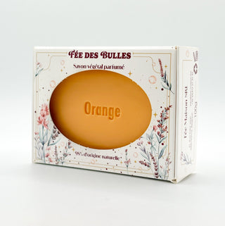 Savon végétal parfumé à l'orange - Fée des Bulles - Fee maison