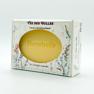 Savon végétal parfumé au chèvrefeuille - Fée des Bulles - Fee maison